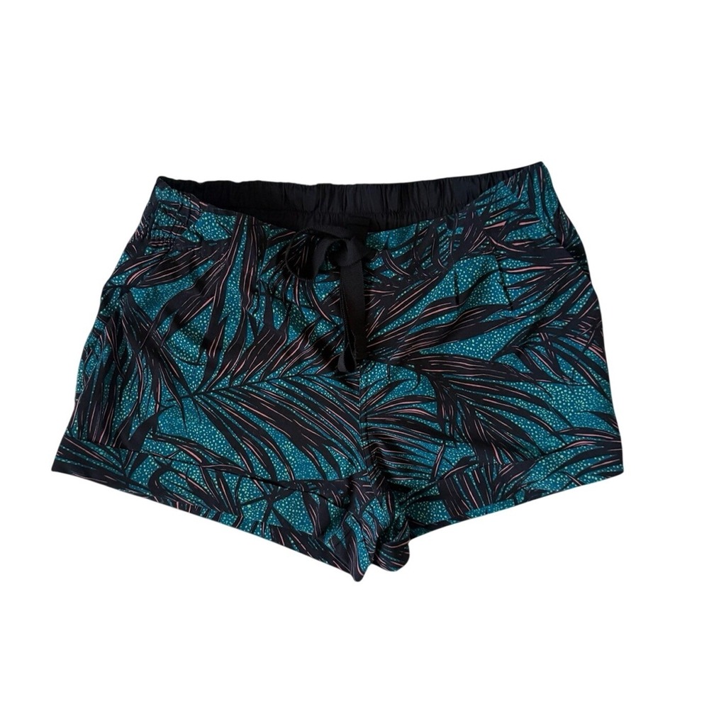 Lululemon Spring Break Away Short II 2.5" Size 8 Palm Lace Tofino Teal Multi